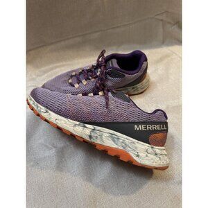 Merrell Fly Strike Women’s size 8.5 all year trail running shoes purple orange